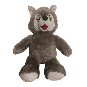 Built a Bear Workshop Wiley the Wolf Gray Plush Stuffed Animal